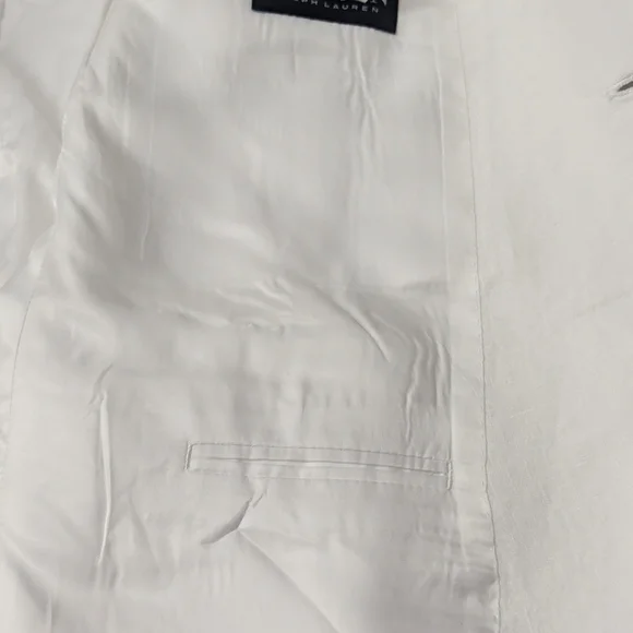 Lauren Ralph Lauren Men's Lassiter UltraFlex Tailored Linen White Jacket 48L NWT